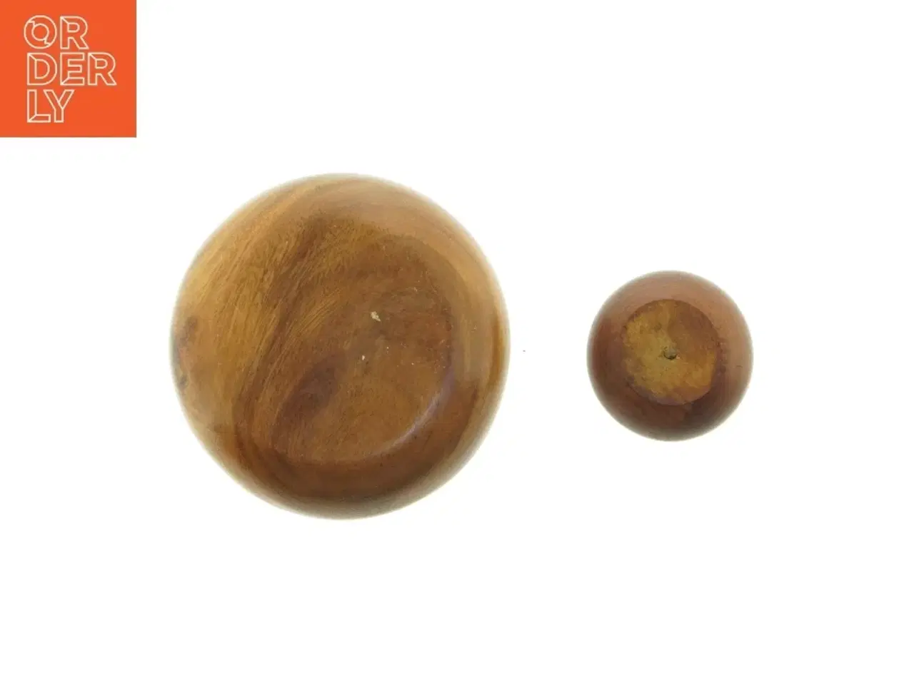Billede 4 - Træ skåle sæt (str. 7 x 3,5 cm og 15 x 5 cm)
