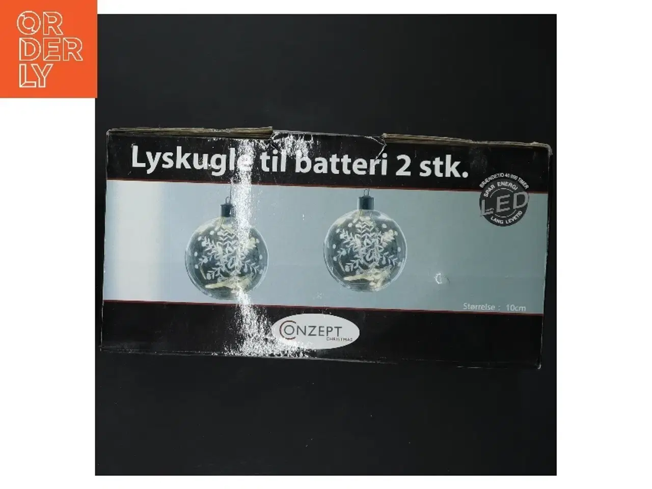 Billede 4 - Lyskugle til batteri, 2 stk fra Conzept (str. Ø 10 cm)