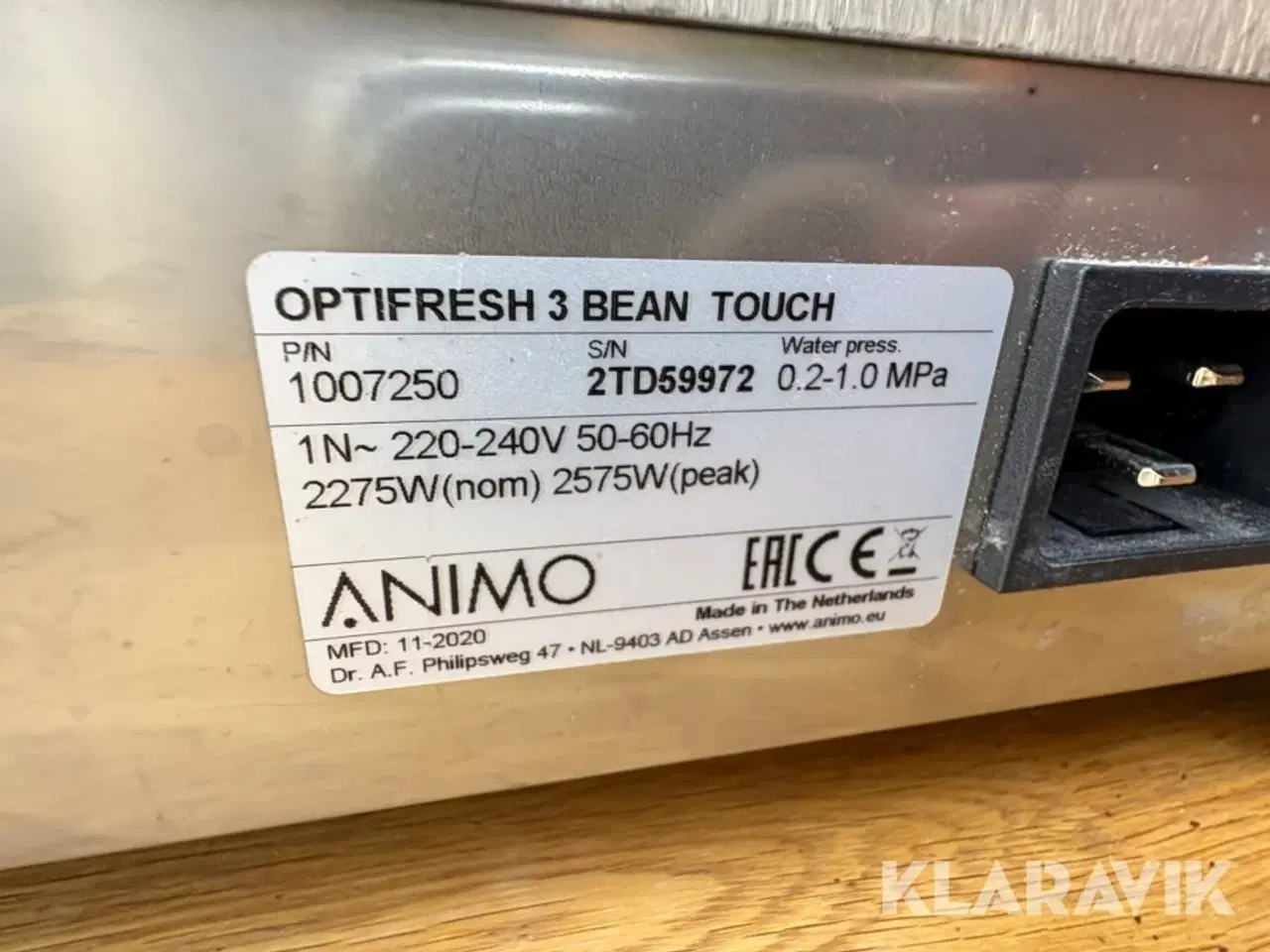 Billede 6 - Industri kaffemaskiner Optifresh 3 bean touch