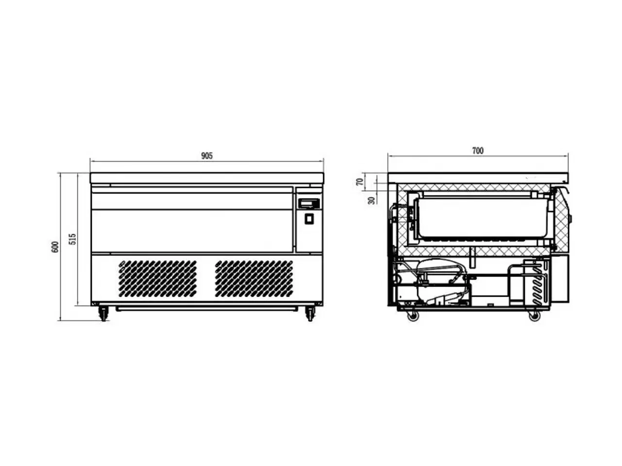 Billede 5 - Combisteel køle-fryseskab – 1 skuffer 2x 1/1 GN