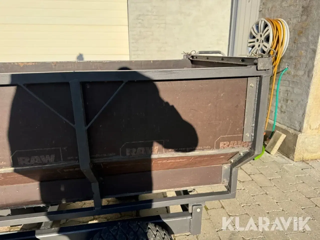 Billede 7 - ATV Trailer hjemme lavet med tipfunktions