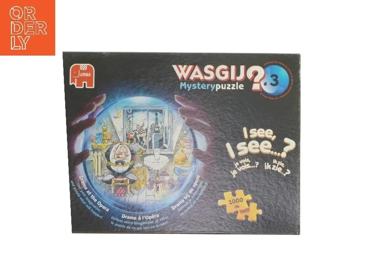 Billede 1 - PUSLESPIL Wasgij - Mystery Puzzle nr. 3 - 1000 brikker fra Jumbo (str. 1000 brikker cm)