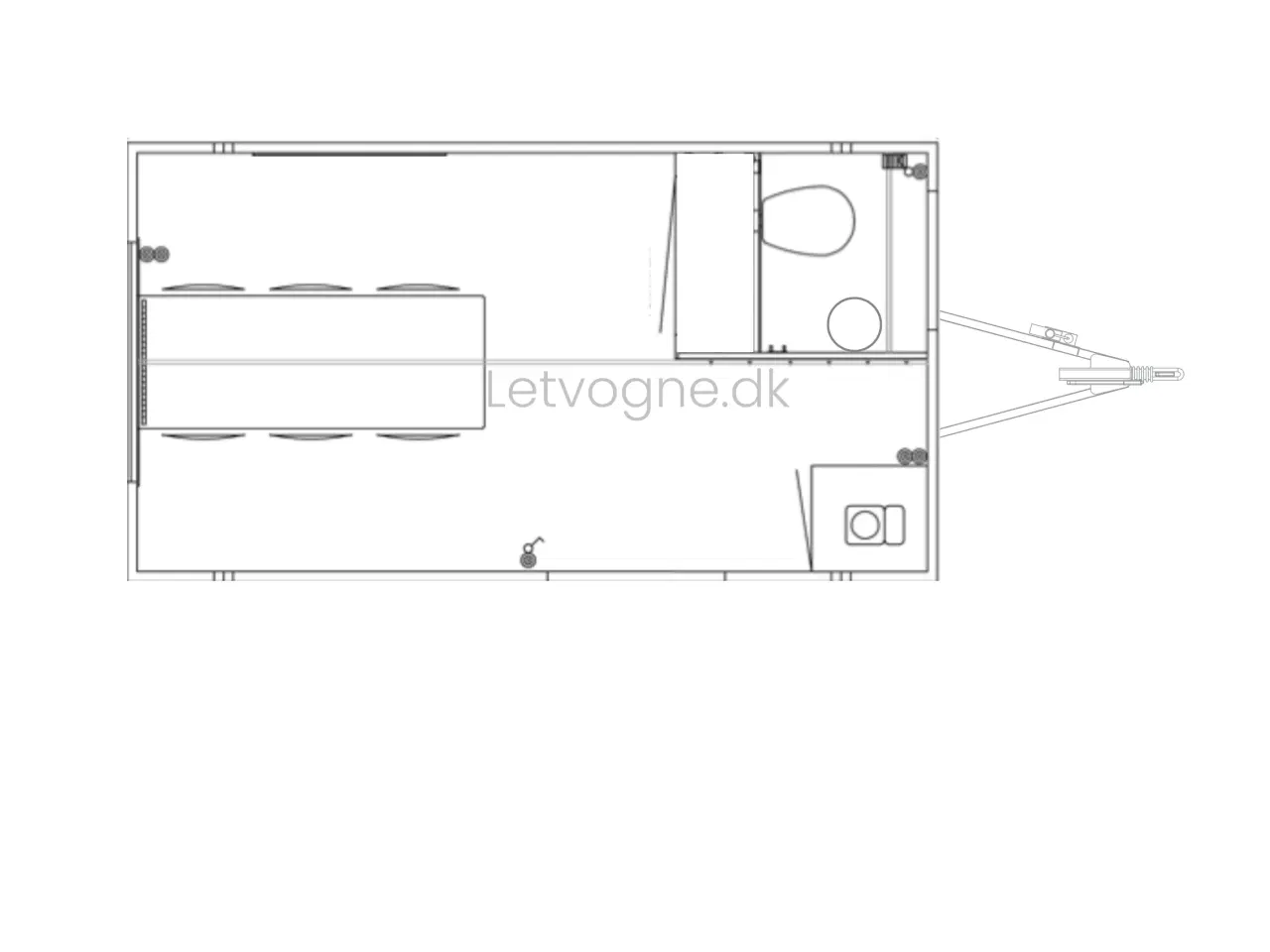 Billede 1 - Kontorvogn 6 personers - Scanvogn