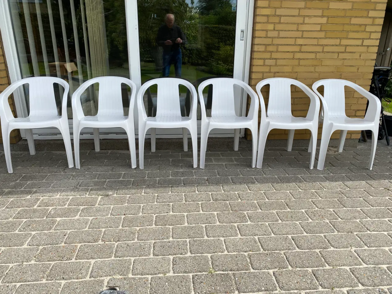 Billede 1 - Hartman Bistro Retro Havestole i Hvid Plast