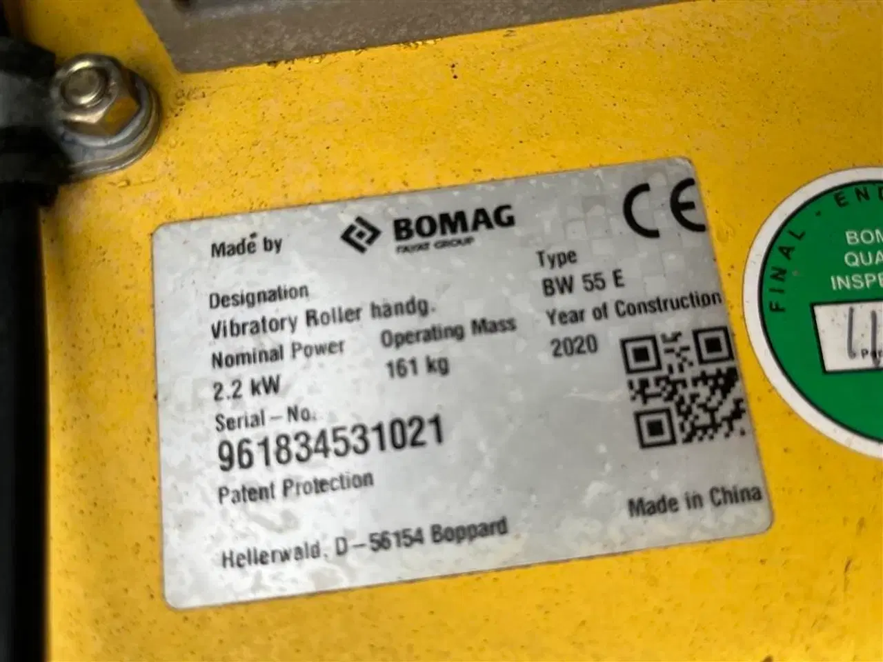 Billede 7 - Bomag bw55 glatvalset tromle med vibrator