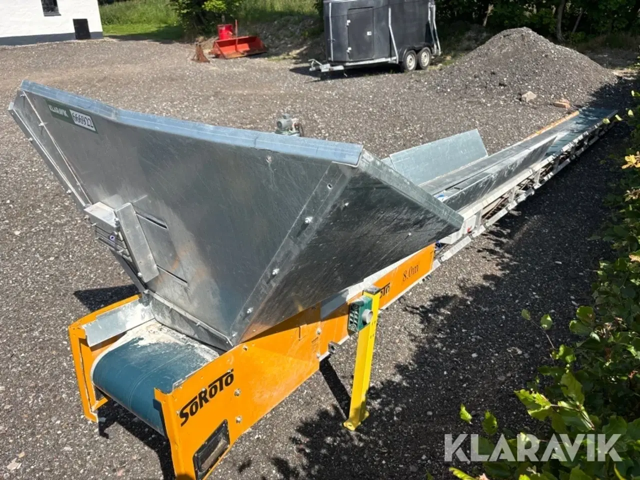 Billede 4 - Transportbånd Soroto 8 meter med fødekasse