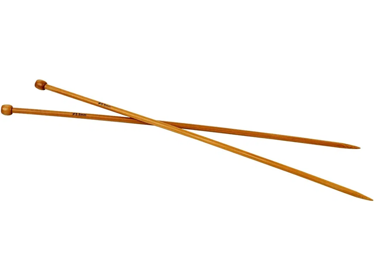 Billede 1 - Strikkepinde, L: 35 cm, str. 5,5 mm, 1 par