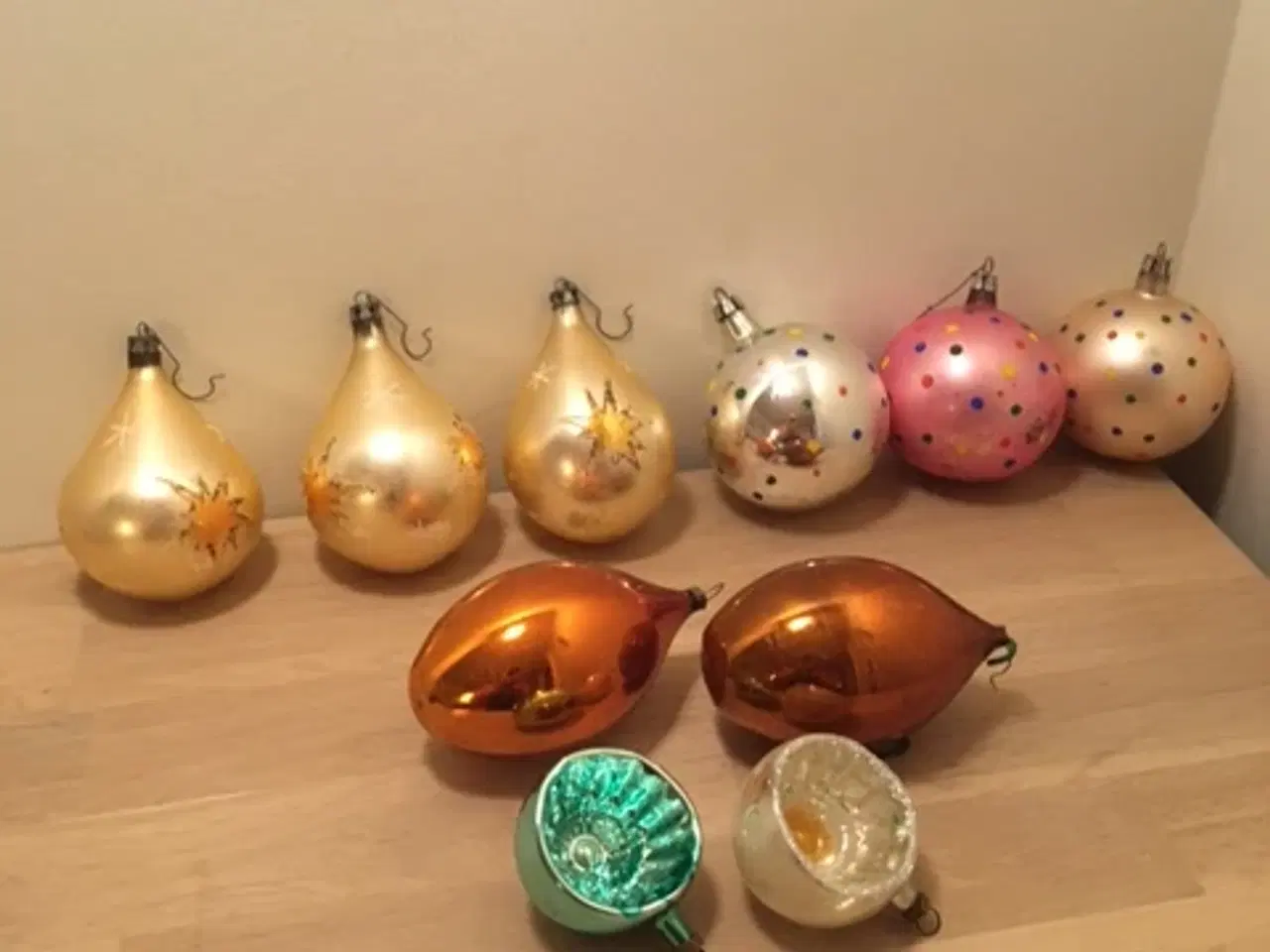 Billede 1 - Gamle sjældne juletræskugler 