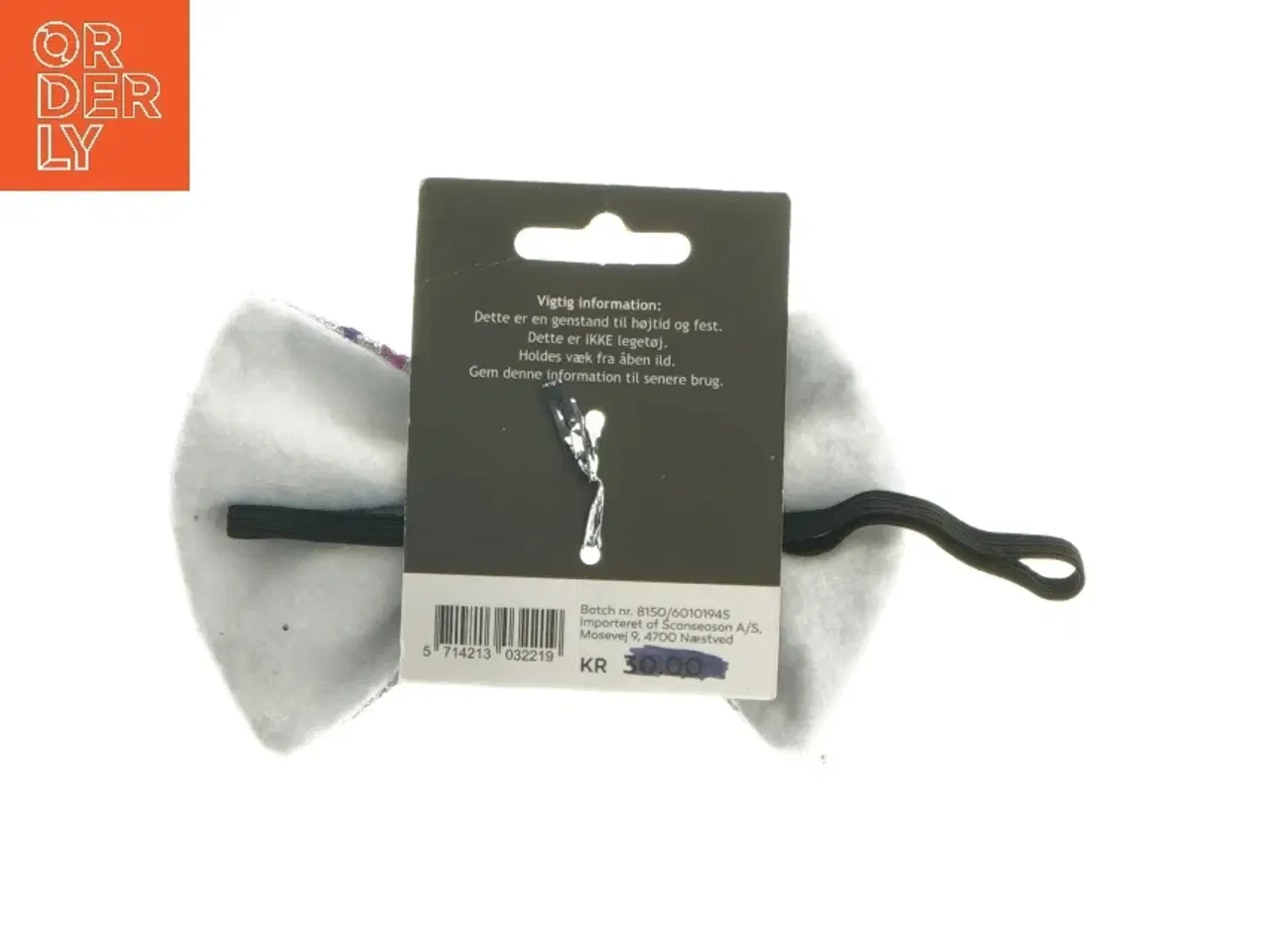 Billede 2 - Sløjfe med stjerner (str. 13 cm)