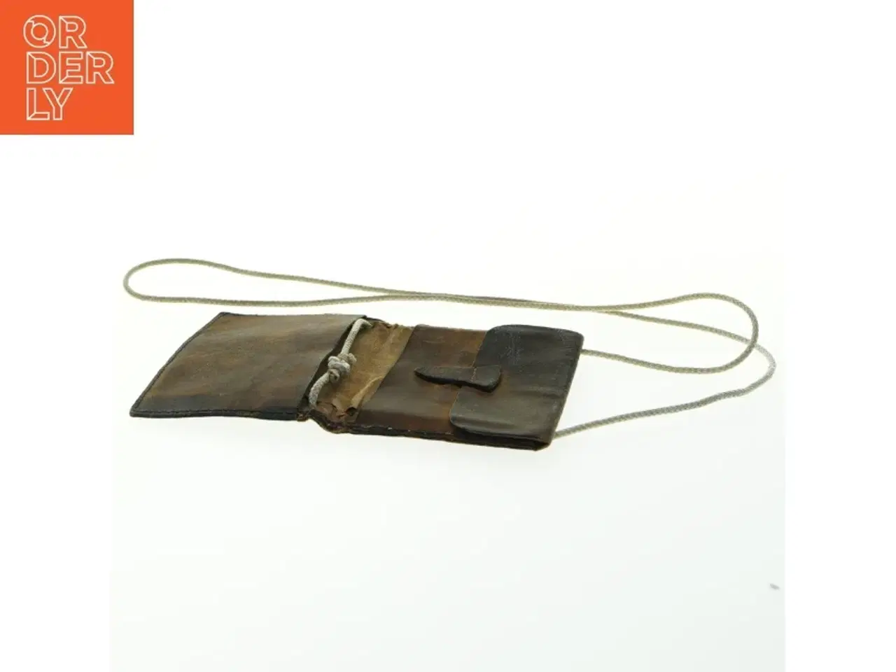 Billede 2 - Lædertaske med skulderrem (str. 9x13 cm)