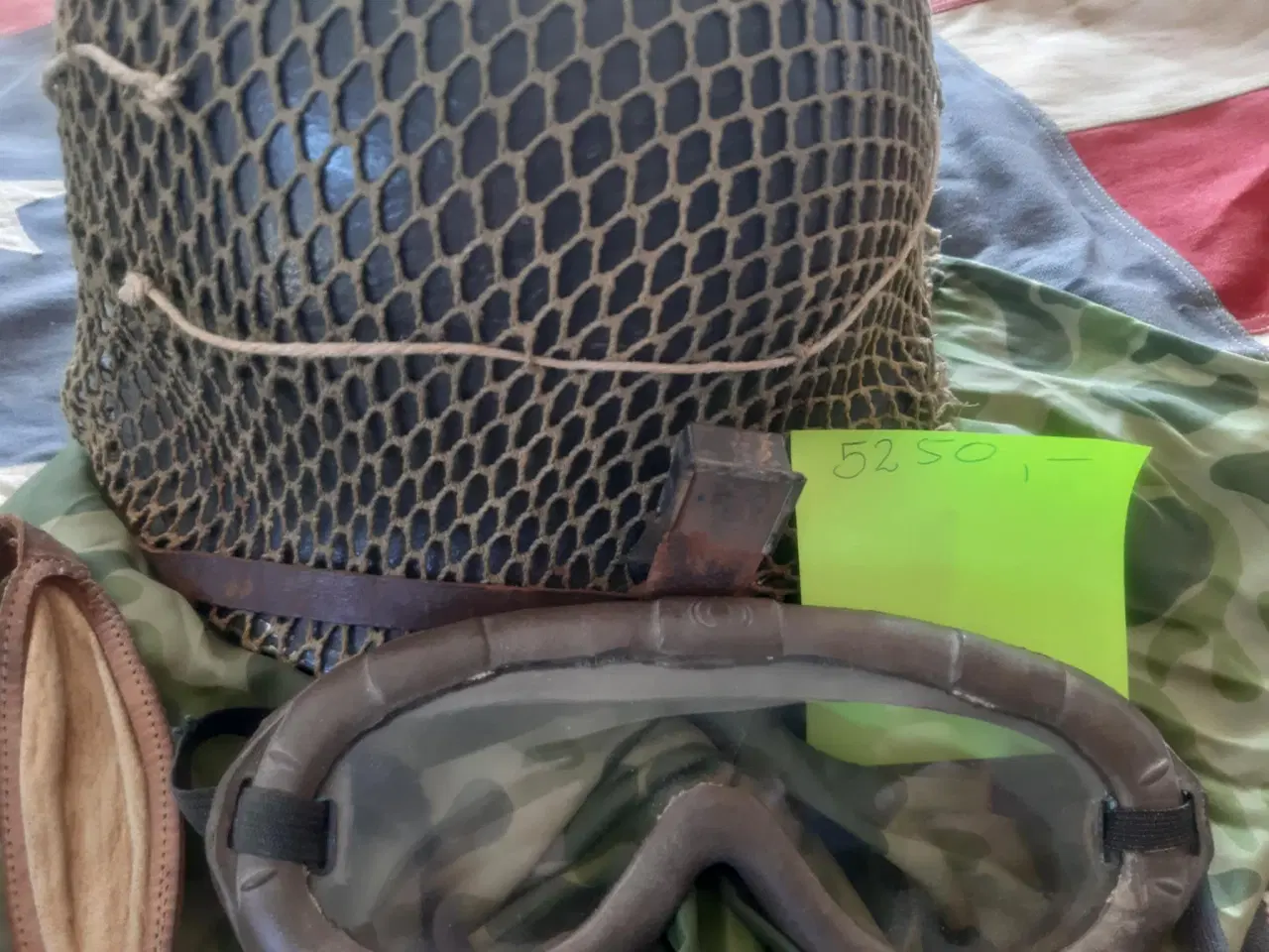 Billede 1 - Fed US WW2 Hjelm med sjælden liner.