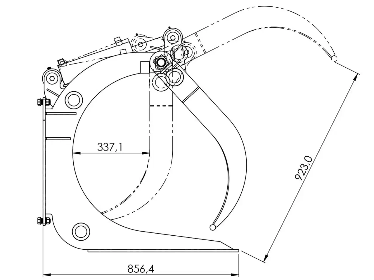 Billede 6 - Tømmerklo med Trima beslag