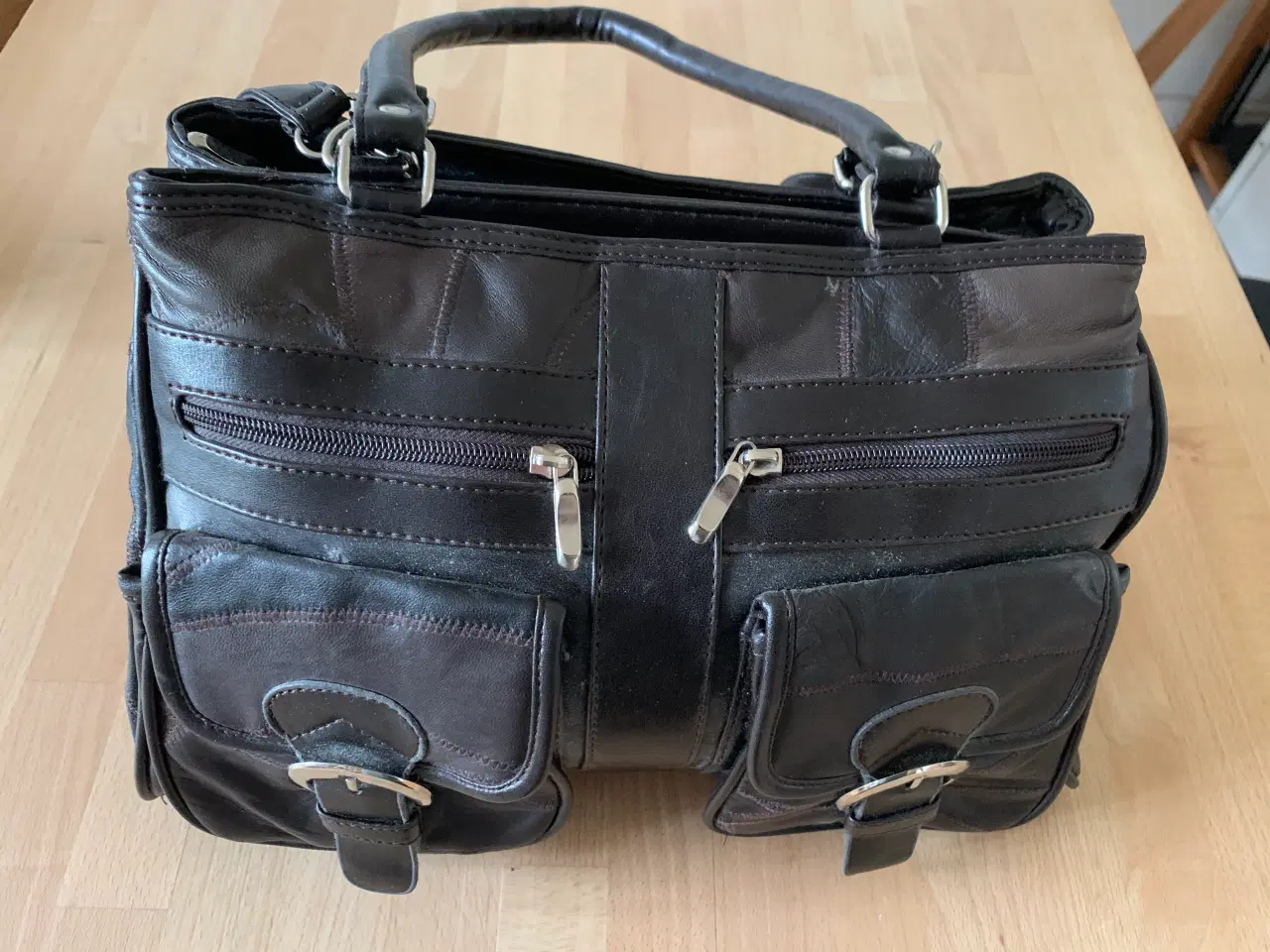 Billede 1 - Skuldertaske i skind, ny