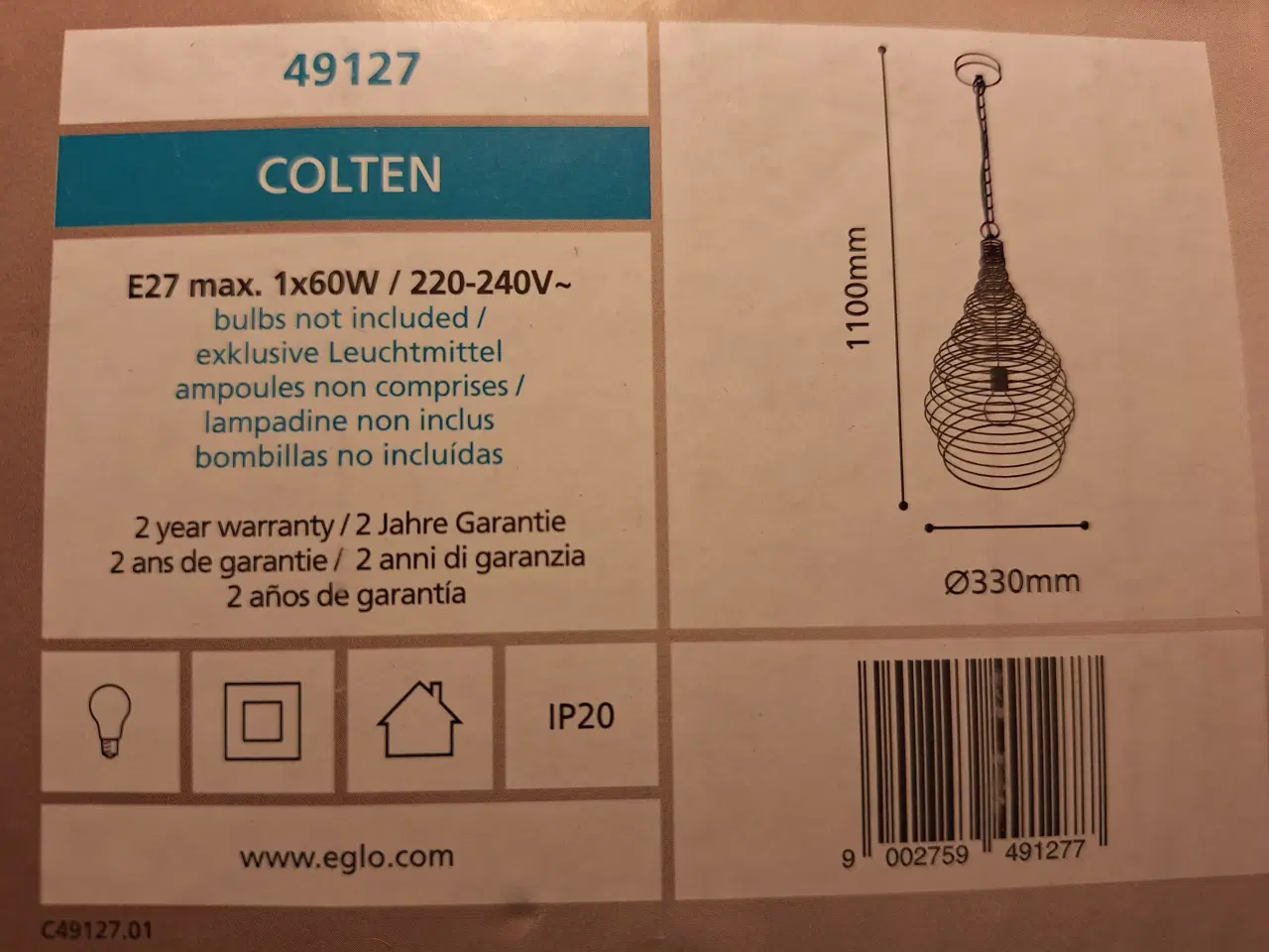 Billede 3 - EGLO Colten 