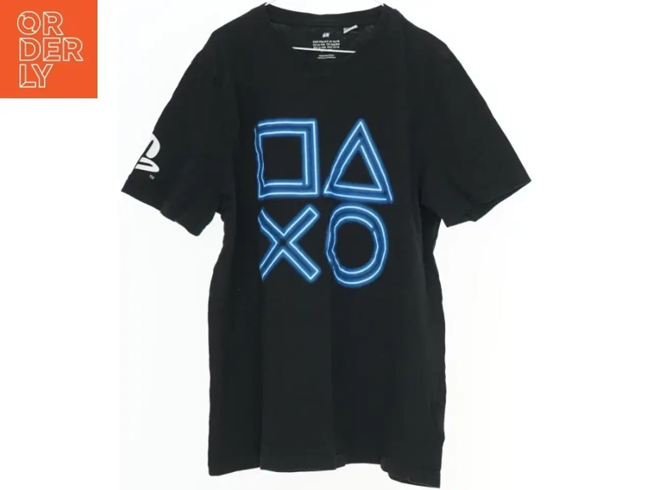 Billede 1 - Sort T-shirt med PlayStation motiver fra H&M (str. 158)