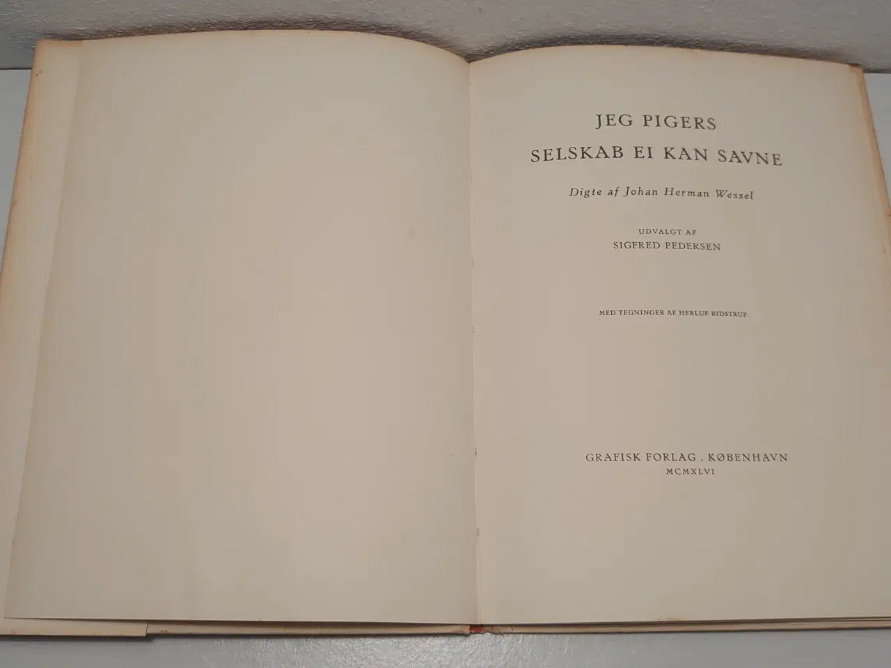 Billede 3 - J. Herman Wessel: Jeg Pigers Selskab ei kan savne