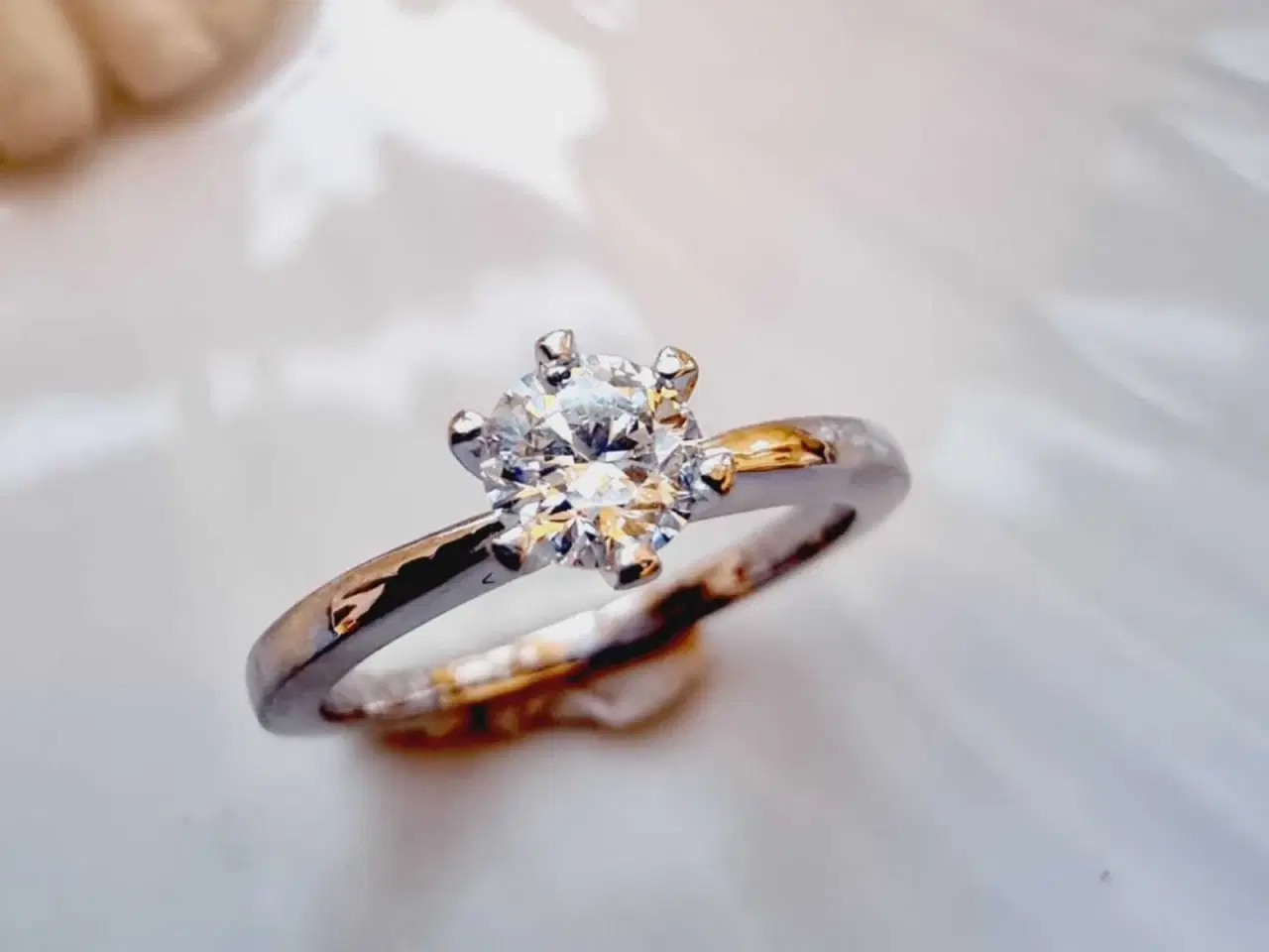 Billede 3 - 18 karat hvidguld 0.40 carat diamant 