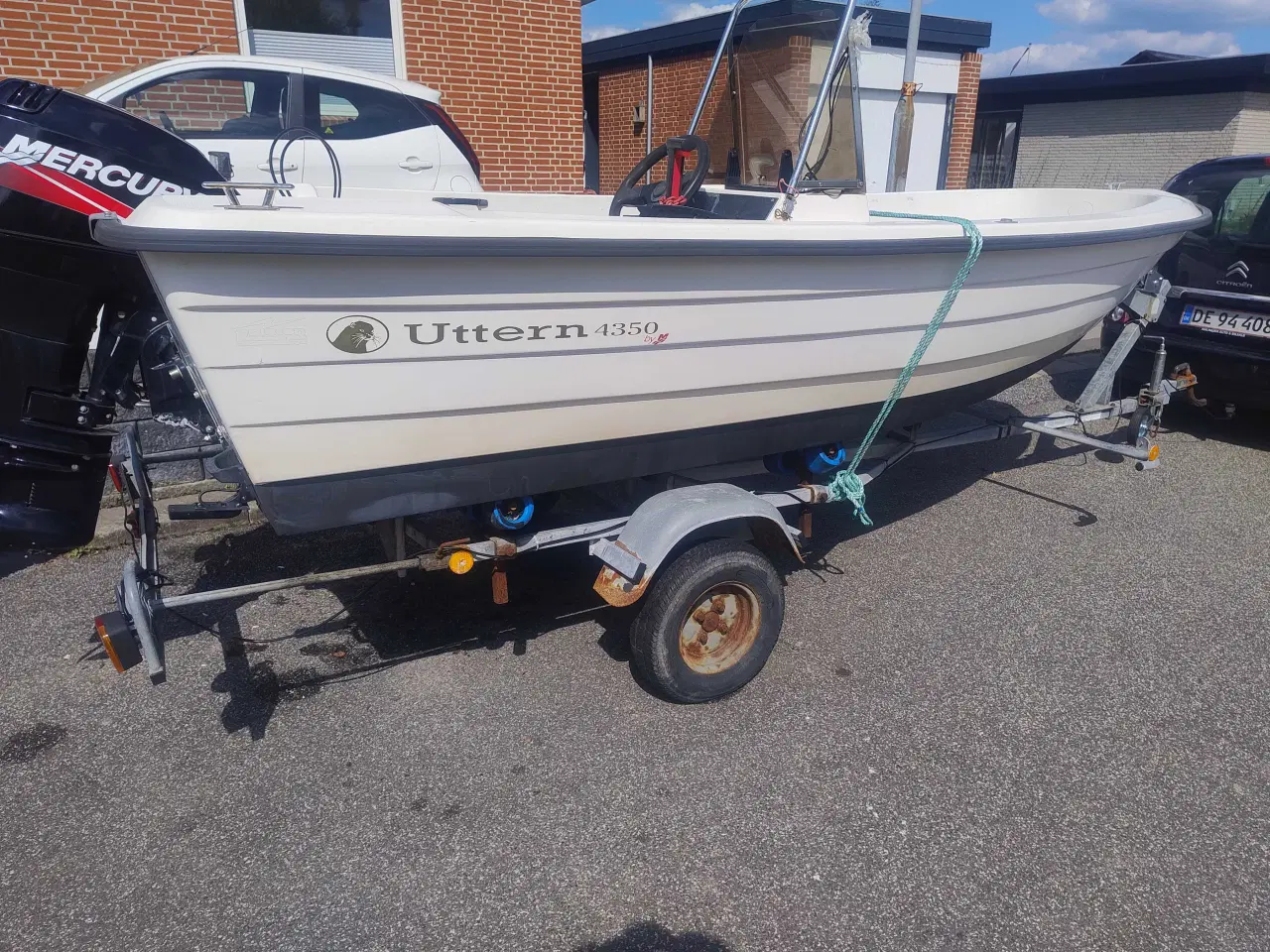 Billede 9 - Båd Uttern 4350m motor og trailer