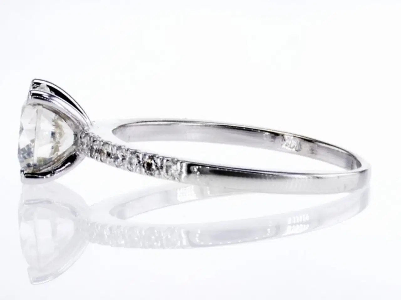 Billede 2 - Naturlig Diamantring 1,18ct