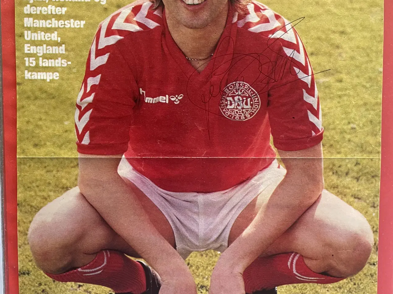 Billede 1 - Autograf af Jesper Olsen (20x28cm) !