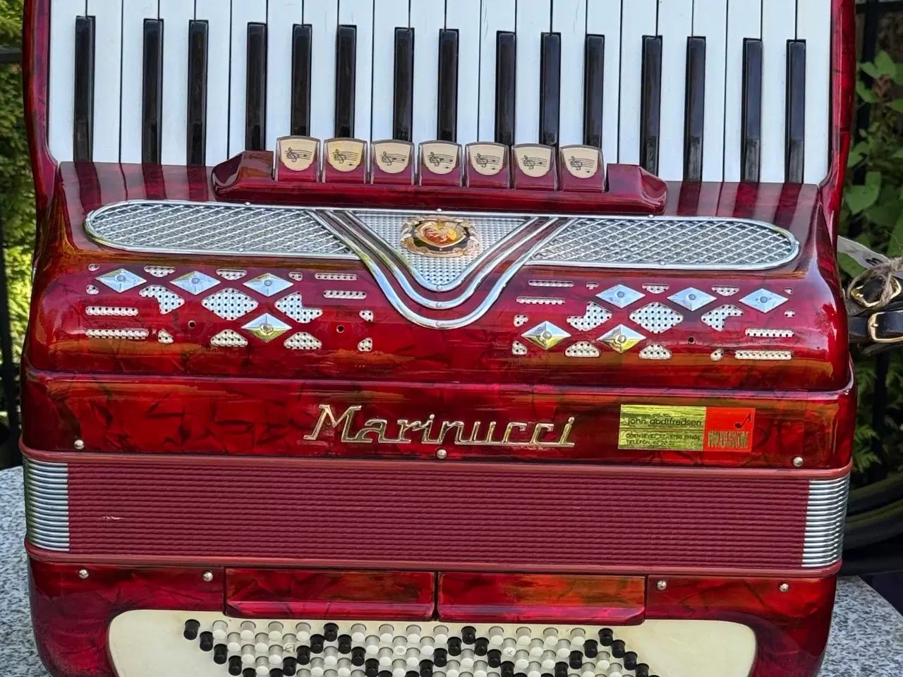 Billede 5 - Marinucci – Italiensk bold rød harmonika sælges fr