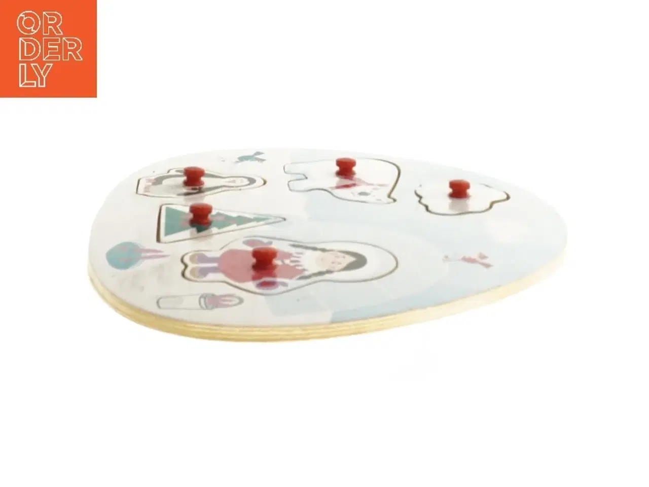 Billede 2 - Billedpuslespil i isbjørn-tema (str. Ø 26x Ø 20 cm)