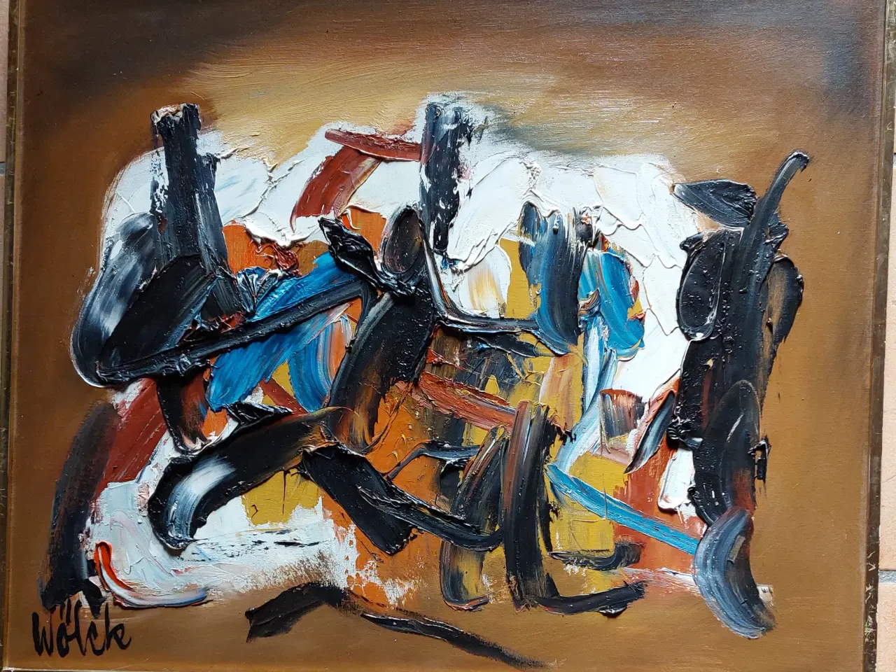 Billede 1 - PREBEN WØLCK - ( 1925-2000 )- oliemaleri