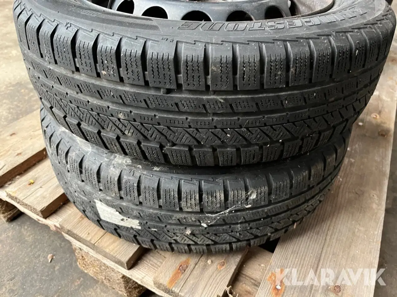 Billede 3 - Dæk med fælg BRIDGESTONE 165/65R14 vinder dæk