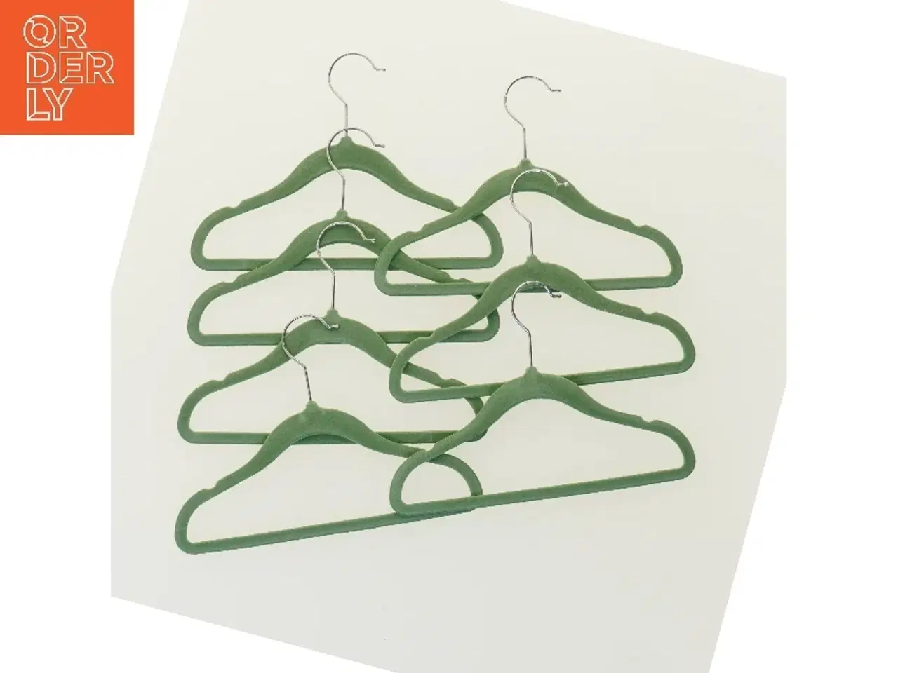 Billede 1 - Grønt sæt af bøjler (str. 30 cm)