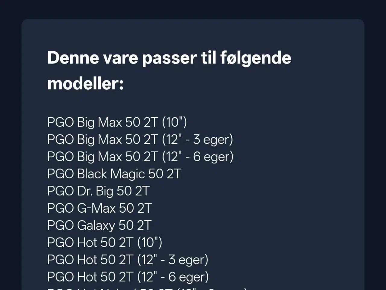 Billede 4 - PGO Hot 50/Dr.Big. Nyt Originalt Låg Til Olietank