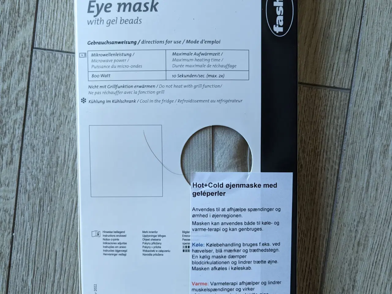 Billede 2 - Fashy øjenmaske med geleperler *NY*