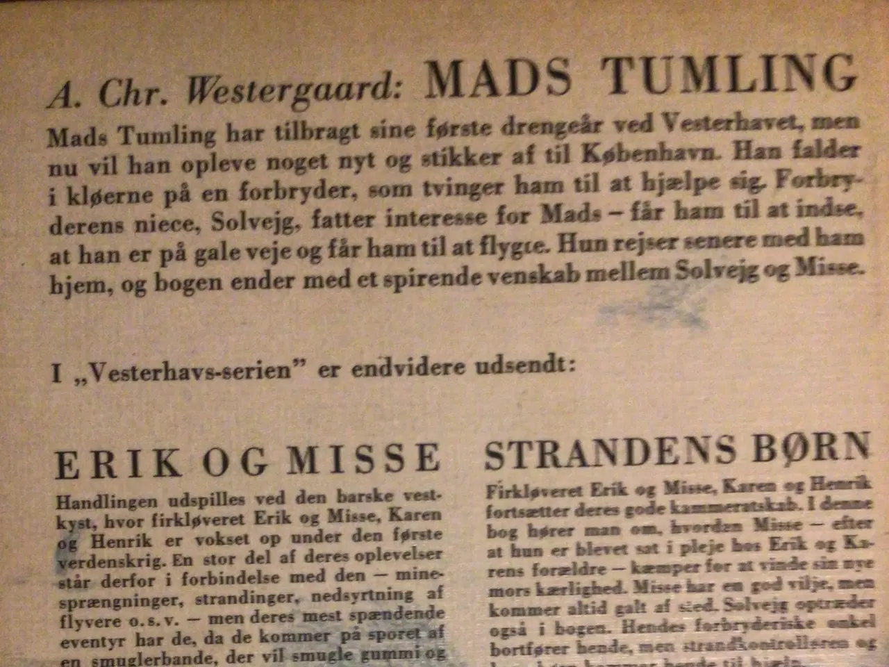 Billede 2 - A. Chr. Westergaard : Mads Tumling