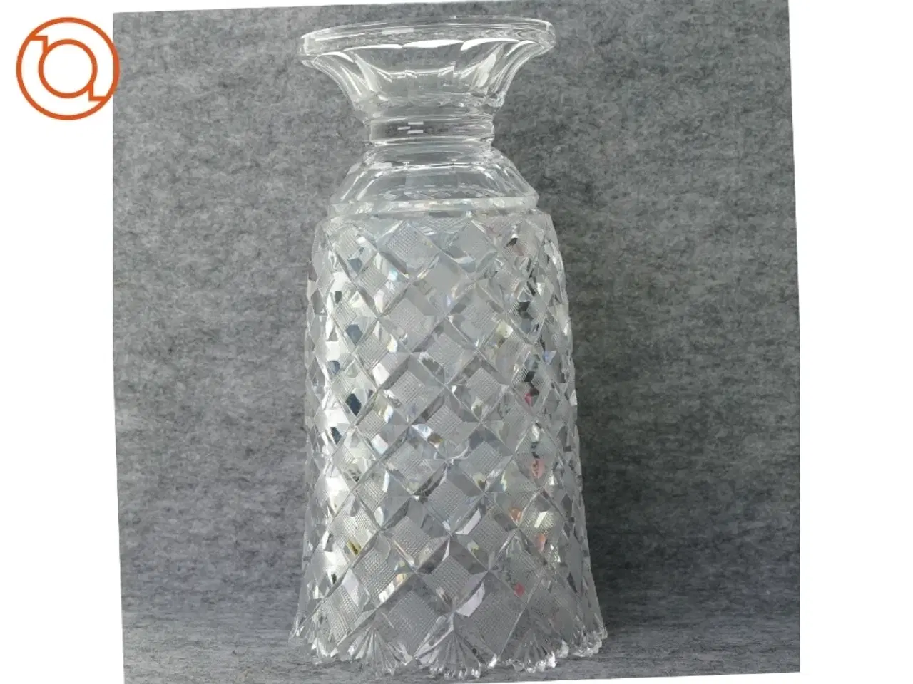 Billede 2 - Vase i krystal (str. 27 x 11 x 14 cm)