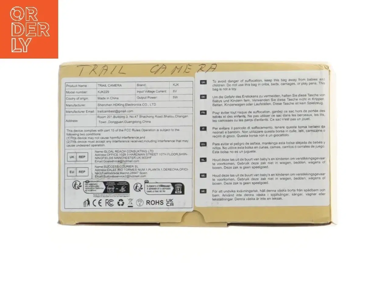 Billede 2 - Trail-kamera KJK229 (str. 13x9 cm)