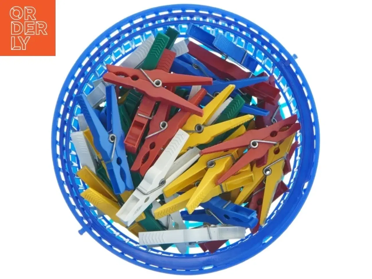 Billede 1 - Kurv med hank inkl tøjklemmer (str. Ø 19 cm)