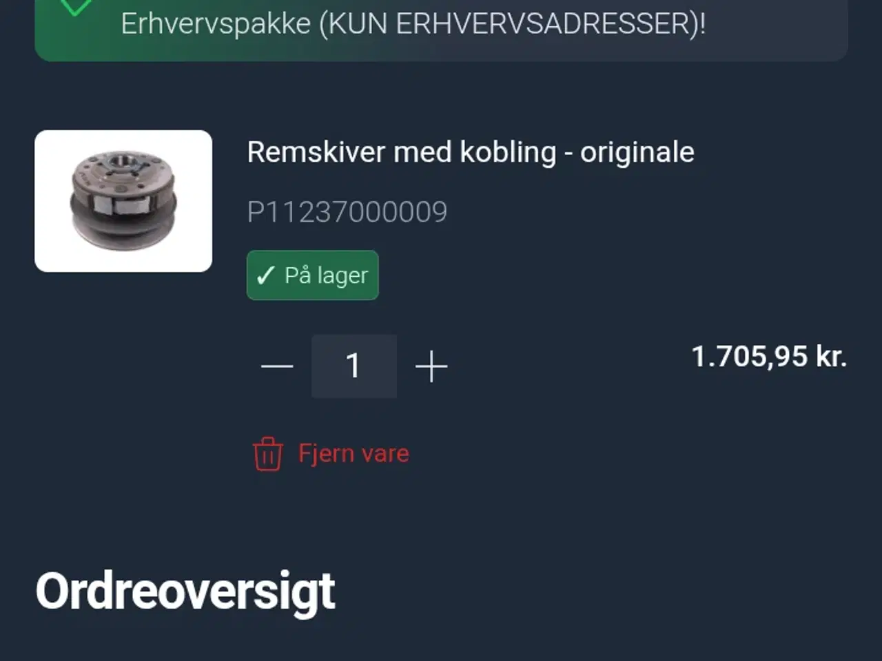 Billede 4 - Helt Ny original komplet kobling til pgo