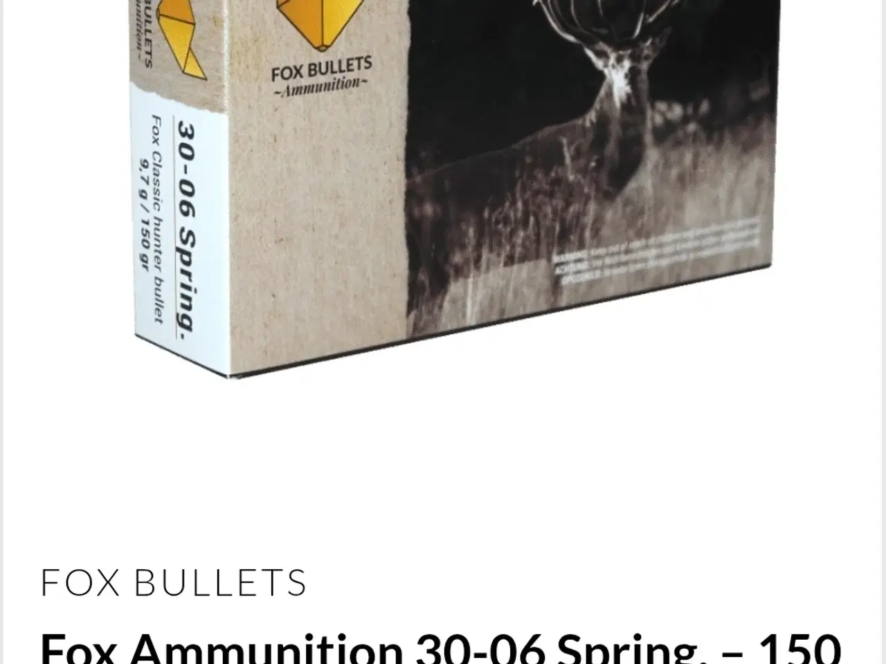Billede 1 - 30-06 springfield ammunition.