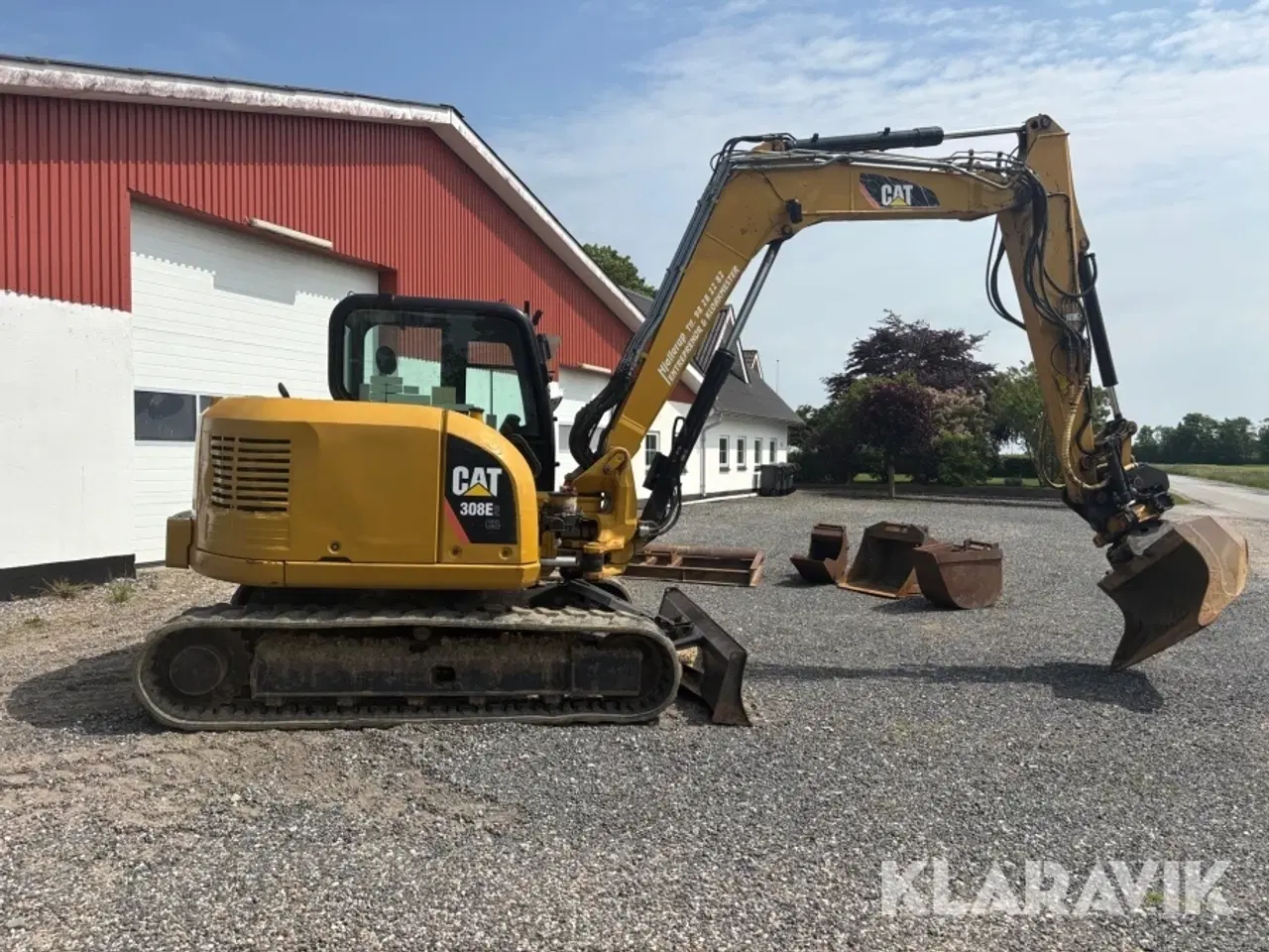 Billede 7 - Gravemaskine Caterpiller 308E2 CR med tilbehør