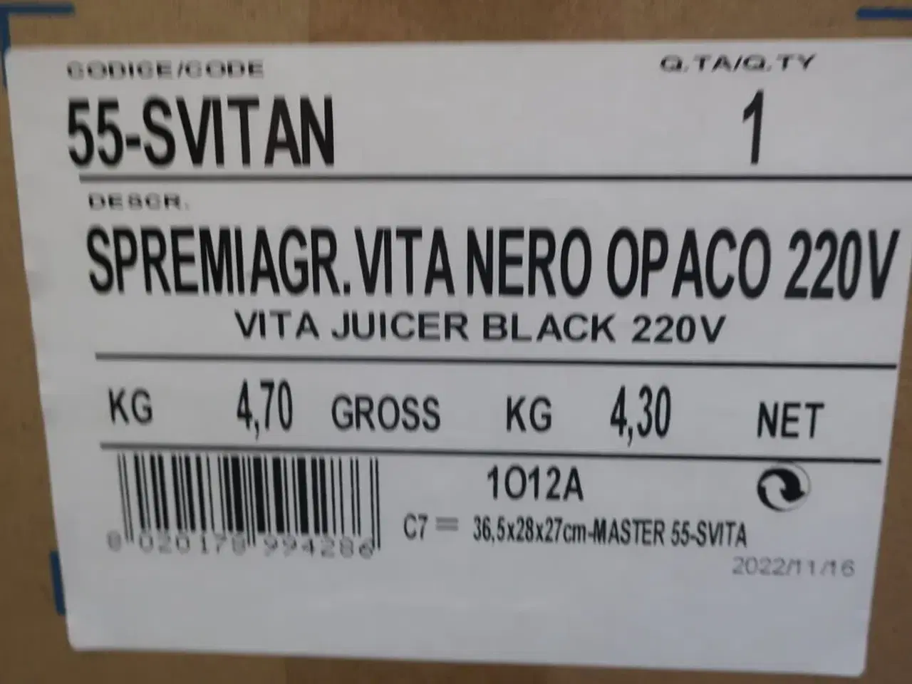 Billede 4 - Saftpresser Juicer BUGATTI VITA 55-SVITAN