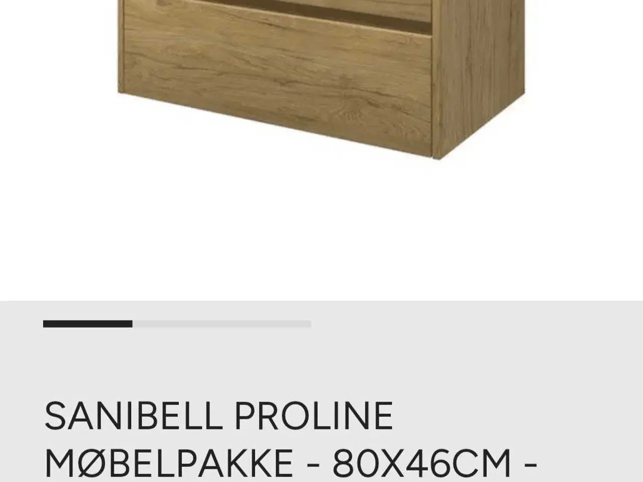 Billede 1 - Badeværelsesmøbel i eg