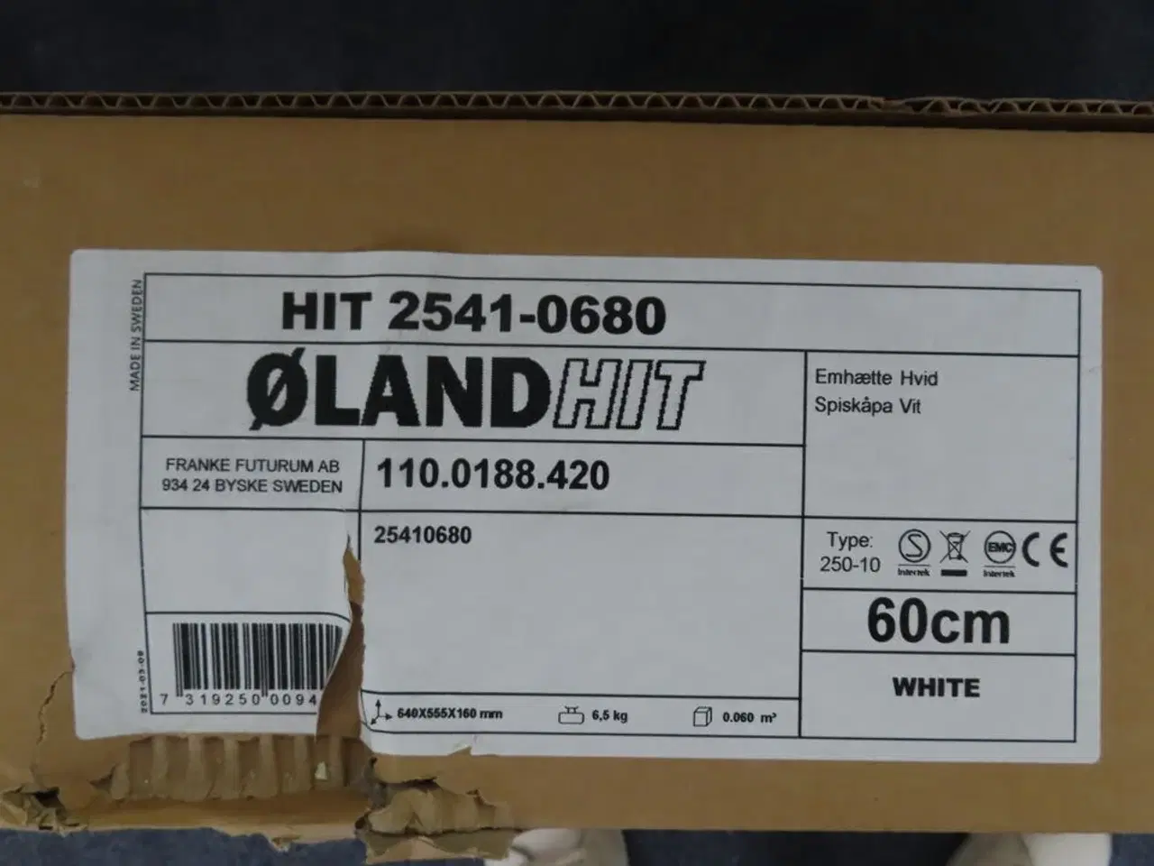 Billede 4 - Emhætte (ny i kasse) ØLAAND HIT