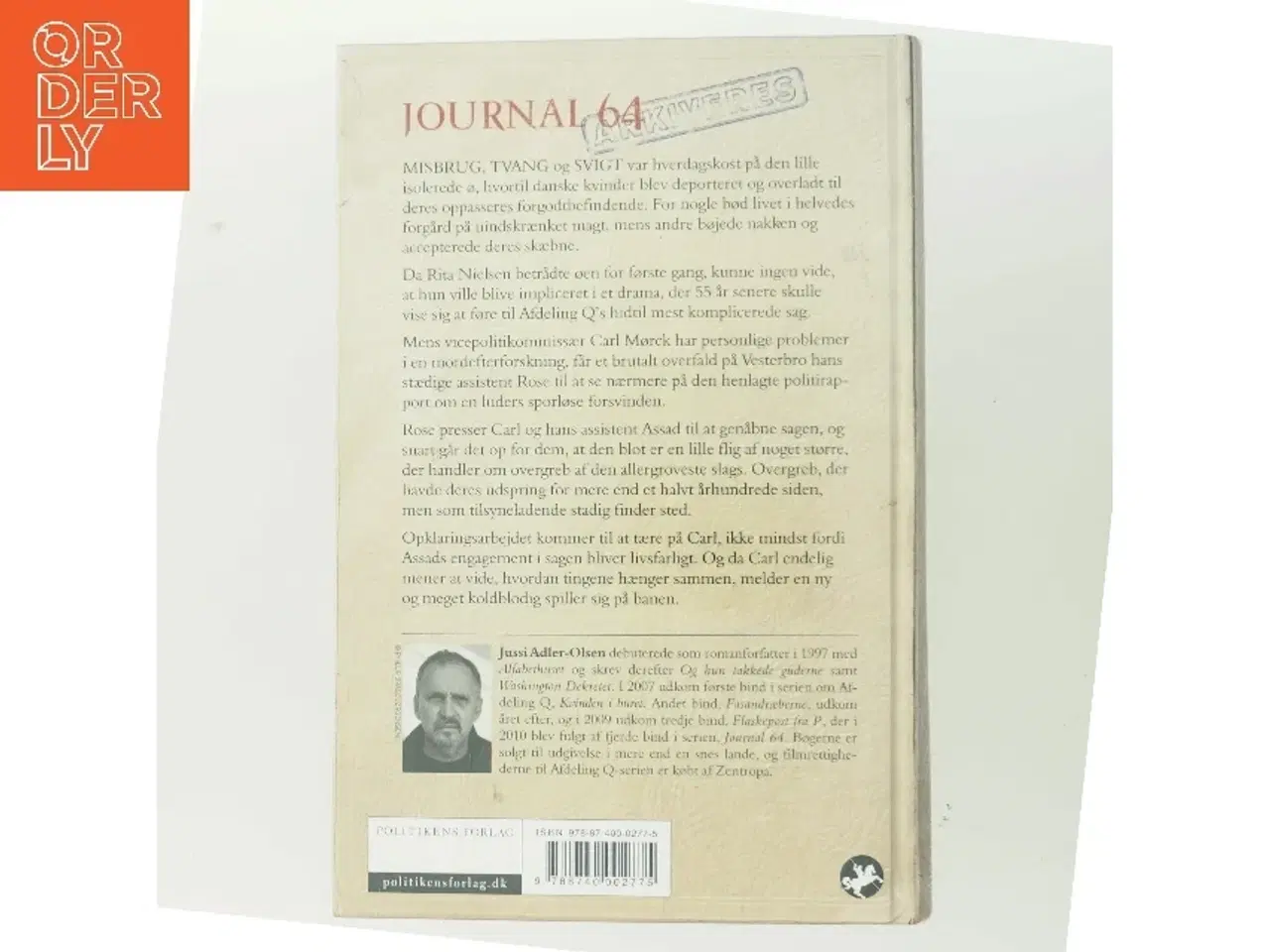 Billede 3 - Journal 64 : krimithriller af Jussi Adler-Olsen (Bog)