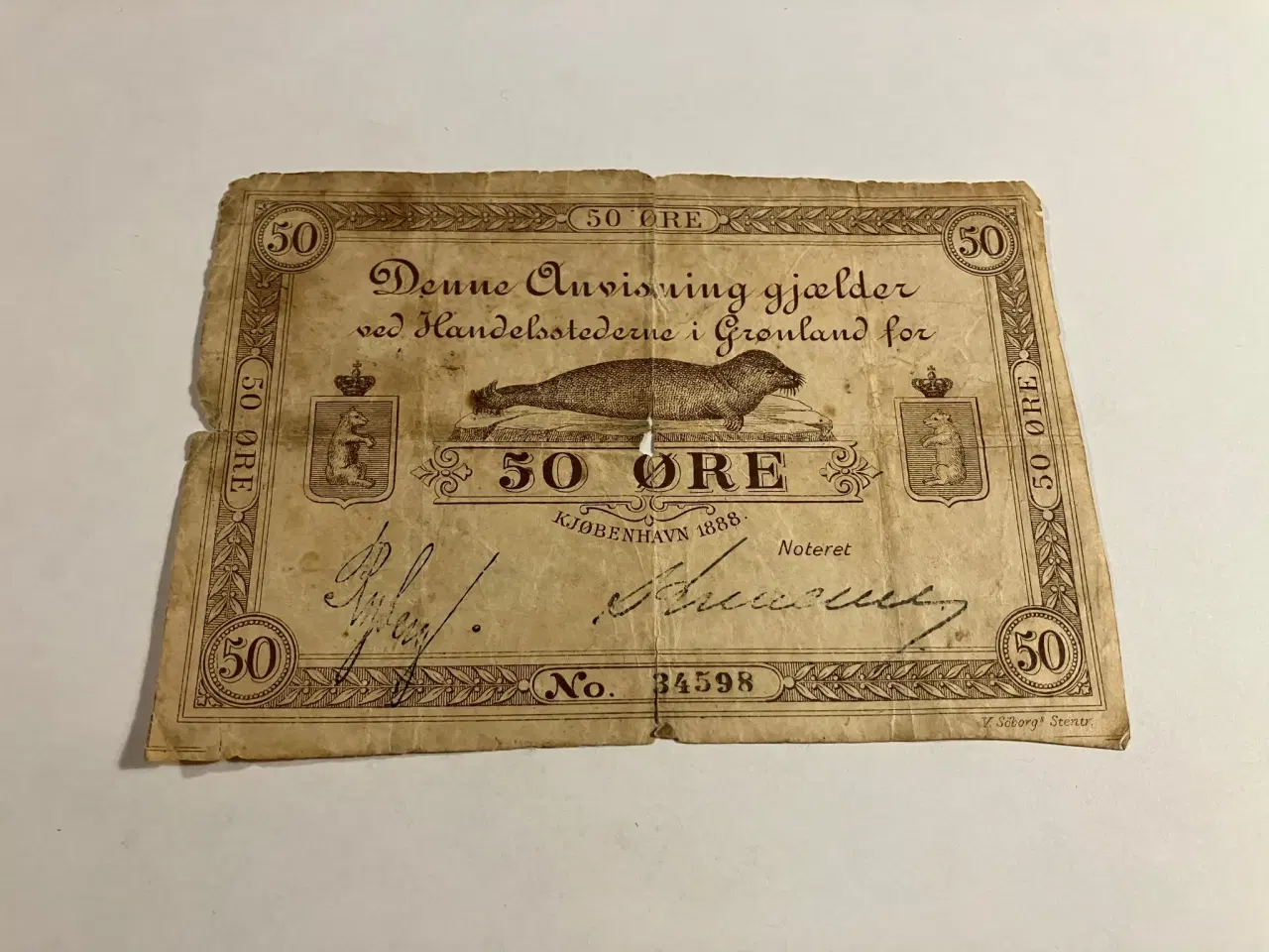 Billede 1 - 50 øre 1888 Grønland