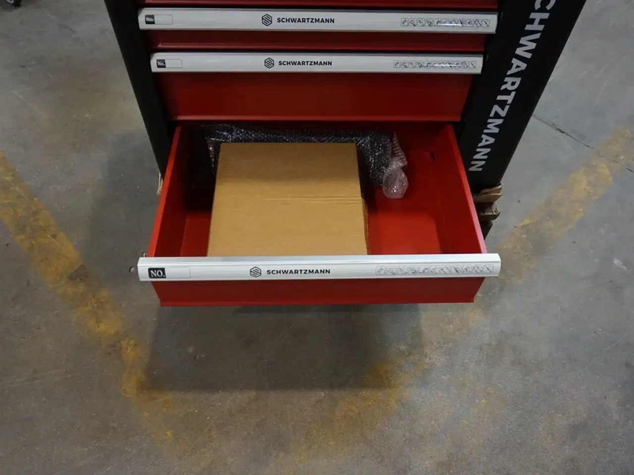 Billede 8 - Schwartzmann værktøjsvogn. Seks skuffer inkl. værktøj Red/Black