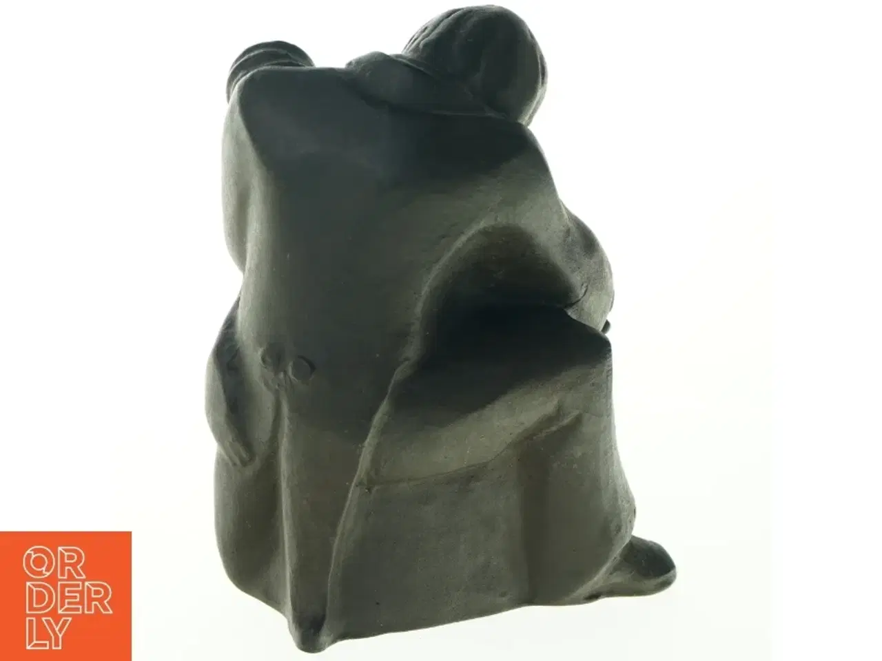Billede 5 - Skulptur af siddende figur (str. H. 18 cm. b. 13 cm)