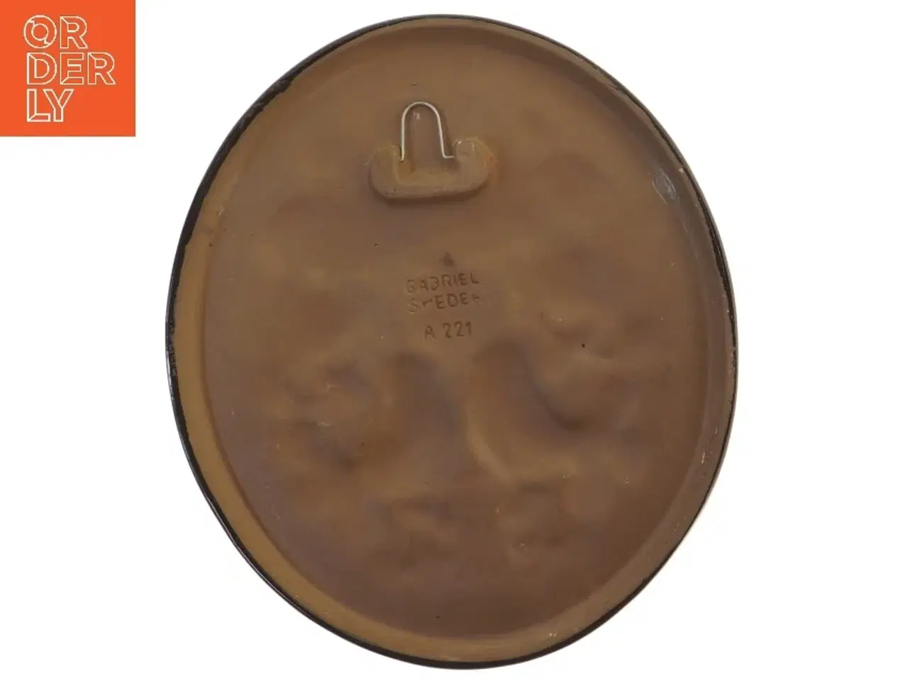 Billede 2 - Dekorativ vægplade med fuglemotiv fra Gabriel Sweden (str. 28 cm)