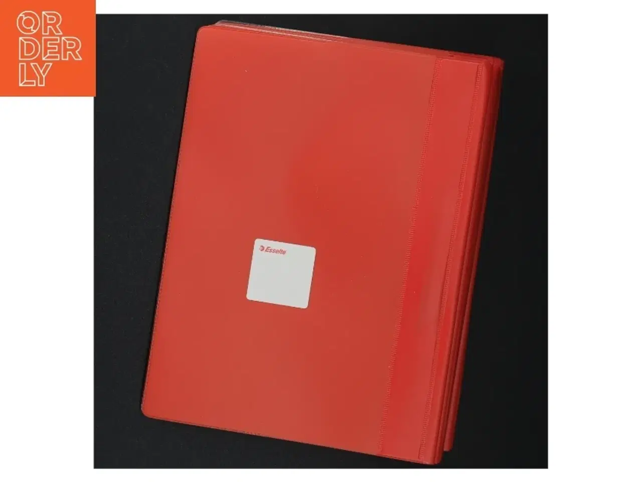 Billede 5 - Røde plastikmapper fra Esselte (str. A 5 parentes, 22 x 16 cm )