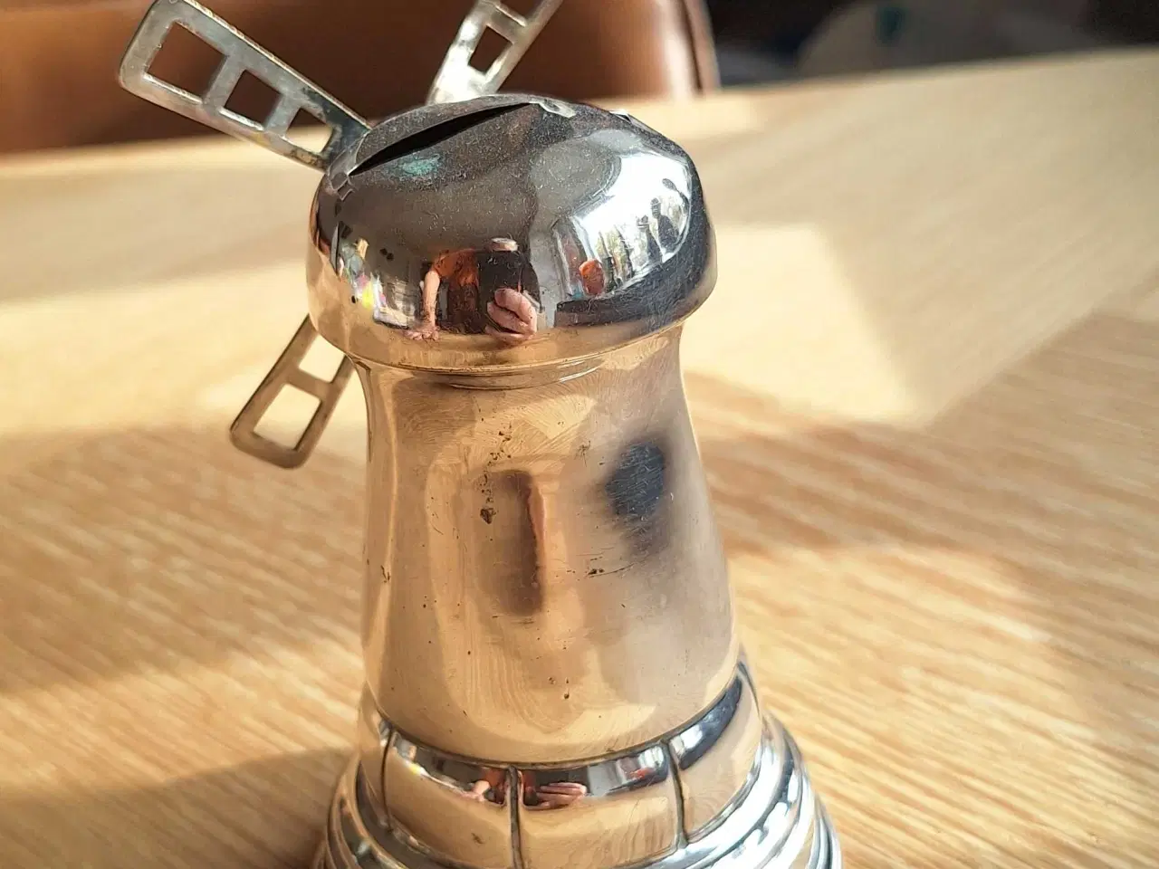 Billede 4 - Sparebøsse forsølvet 