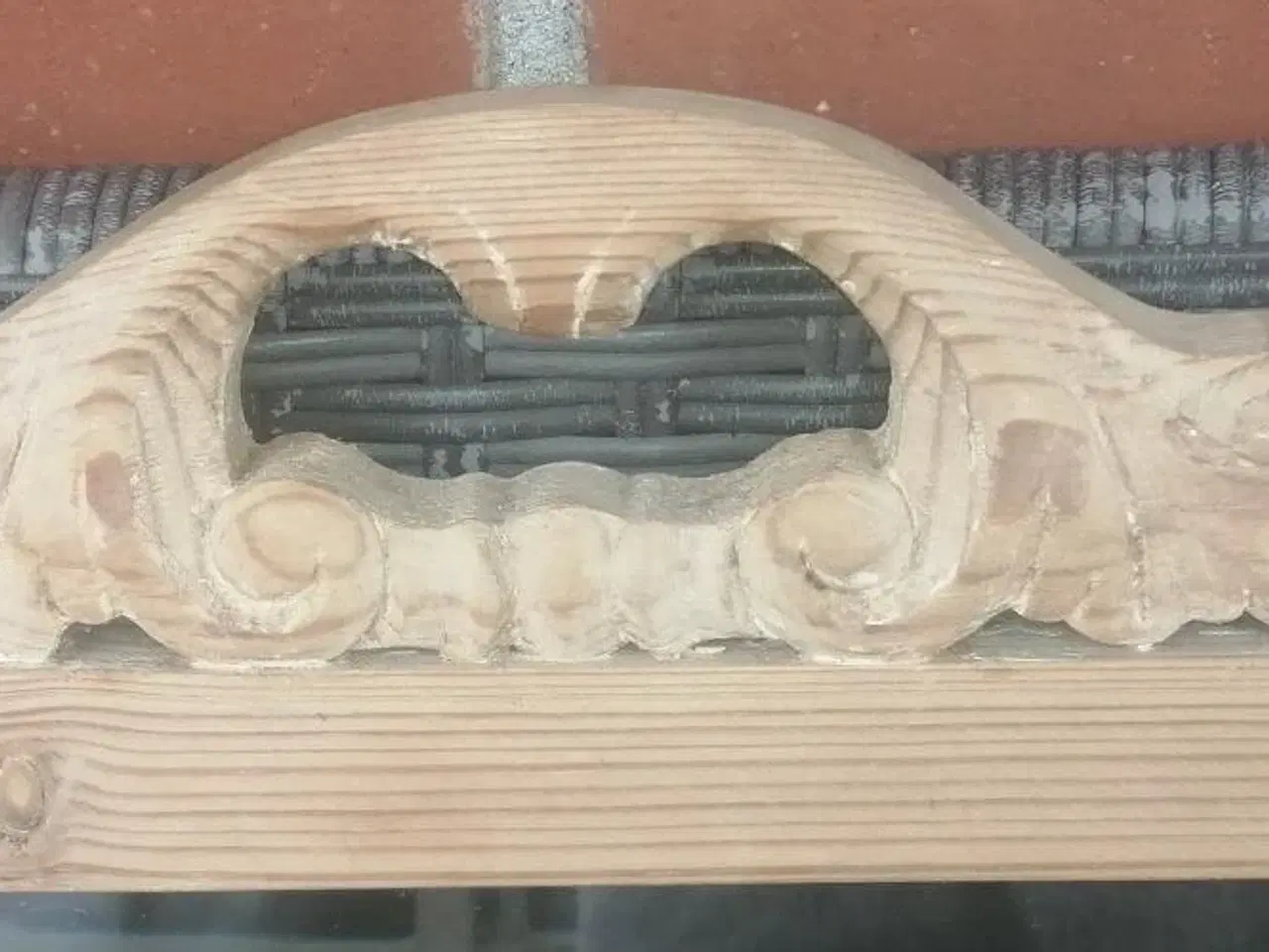 Billede 3 - FLOT GAMMELT AFSYRET EGETRÆS SPEJL