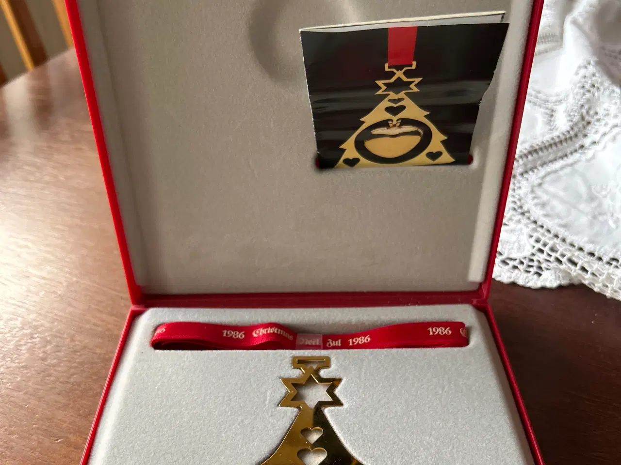 Billede 2 - George Jensen uro 1986 hjerte jul i original æske 